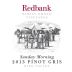 Redbank Sunday Morning Pinot Gris 2013 Front Label