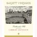 Barnett Vineyards Rattlesnake Cabernet Sauvignon 1999 Front Label