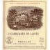 Chateau Lafite Rothschild Carruades de Lafite 1999 Front Label