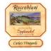 Rosenblum Cellars Carla's Vineyard Zinfandel 1999 Front Label