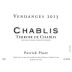Patrick Piuze Terroir de Chablis 2013 Front Label