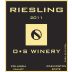 O.S Winery Riesling 2011 Front Label