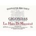 Domaine Brusset Gigondas Les Hauts de Montmirail 2014 Front Label