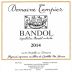 Domaine Tempier Bandol Rouge 2014 Front Label