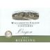 Willamette Valley Vineyards Riesling 2001 Front Label