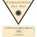 Paradisos del Sol Winery Cabernet Sauvignon 2007 Front Label