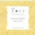 Voss Vineyards Napa Valley Sauvignon Blanc 2001 Front Label
