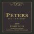 Peters Family Winery Stage Vineyard Pinot Noir 2009 Front Label