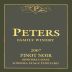 Peters Family Winery Stage Vineyard Pinot Noir 2007 Front Label