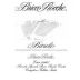 Ceretto Barolo Bricco Rocche 1998 Front Label