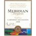 Meridian Cabernet Sauvignon 2000 Front Label