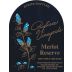 Pugliese Vineyards Reserve Merlot 2010 Front Label