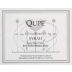 Qupe Syrah Bien Nacido Hillside Estate Vineyard 2000 Front Label