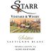 Sierra Starr Vineyard & Winery Solstice Sauvignon Blanc 2015 Front Label