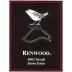 Renwood Sierra Series Syrah 2001 Front Label