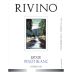 Rivino Pinot Blanc 2014 Front Label