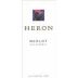 Heron Merlot 2000 Front Label