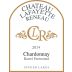 Chateau Lafayette Reneau Barrel Fermented Chardonnay 2014 Front Label