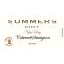 Summers Estate Calistoga Reserve Cabernet Sauvignon 2006 Front Label