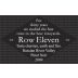 Row Eleven Russian River Pinot Noir 2009 Front Label
