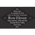 Row Eleven Russian River Pinot Noir 2011 Front Label