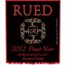 Rued Winery Pinot Noir 2012 Front Label