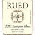 Rued Winery Sauvignon Blanc 2011 Front Label