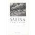 Sabina Vineyards Cabernet Sauvignon 2008 Front Label
