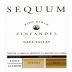 Sequum Kidd Ranch Zinfandel 2002 Front Label