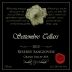 Settembre Cellars Reserve Sangiovese 2010 Front Label