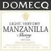 Pedro Domecq Manzanilla Front Label