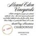 Mount Eden Vineyards Estate Chardonnay 1999 Front Label