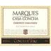 Concha y Toro Marques de Casa Concha Cabernet Sauvignon 2001 Front Label