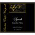 Sinclair Estate Vineyards Syrah 2012 Front Label