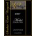 Sinclair Estate Vineyards Merlot 2007 Front Label