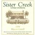 Sister Creek Vineyards Muscat Canelli 2006 Front Label