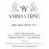 Yarra Yering No. 1 Dry Red 1999 Front Label