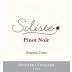 Soliste Cellars Sonatera Vineyard T Block Pinot Noir 2011 Front Label