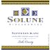 Solune Winery Sauvignon Blanc 2012 Front Label