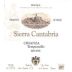 Sierra Cantabria Crianza 2000 Front Label