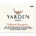 Yarden Cabernet Sauvignon (OK Kosher) 1999 Front Label
