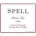 Spell Estate Umino Vineyard Pinot Noir 2013 Front Label