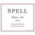 Spell Estate Nichole's Blend Pinot Noir 2012 Front Label
