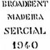 Broadbent Sercial Dry 1940 Front Label