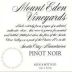 Mount Eden Vineyards Estate Pinot Noir 1999 Front Label