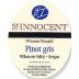 St. Innocent OConnor Vineyard Pinot Gris 2001 Front Label