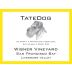 TateDog Wines Wisner Vineyard Chardonnay 2013 Front Label