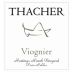 Thacher Winery Hastings Ranch Viognier 2009 Front Label