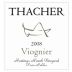 Thacher Winery Hastings Ranch Viognier 2008 Front Label