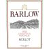 Barlow Unfiltered Merlot 2013 Front Label